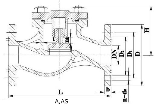 Drawing of CB T3944 Stainless Steel Check Valve.jpeg